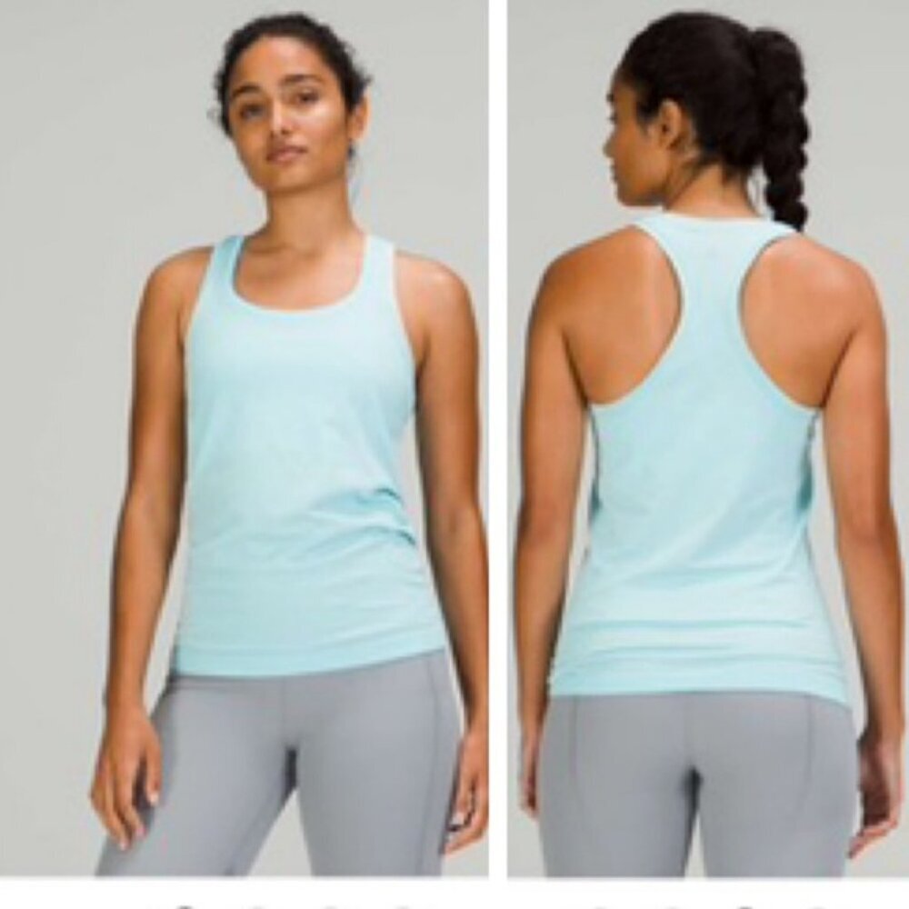 Lululemon Swiftly Tech Racerback Tank Top 2.0 Stretch '22 Race Run Light Blue 16